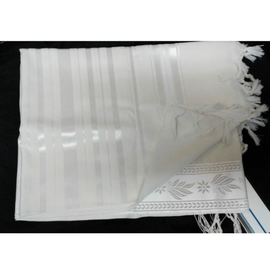 Talit Gadol blanc