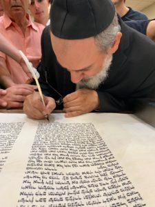 Ecriture Rav Lasry 1 Hakhnassa Sefer Torah Bar Yohaï Marseille 2019