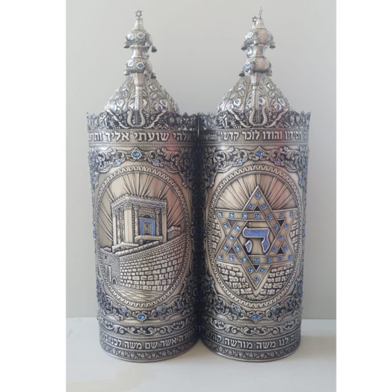 Boîtier Sefer Torah en argent 925