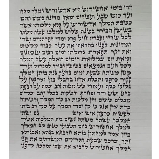 Meguilat Esther avec boîtier