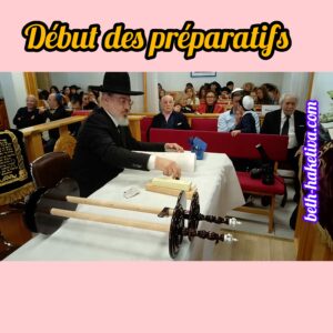 Hakhnassat Sefer Torah Preparation 28 janvier 2024 Nice